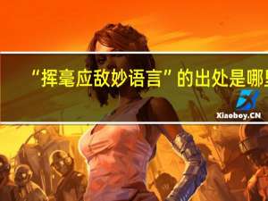 “挥毫应敌妙语言”的出处是哪里