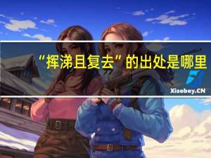 “挥涕且复去”的出处是哪里