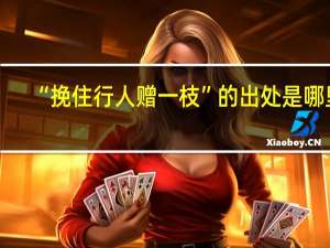 “挽住行人赠一枝”的出处是哪里
