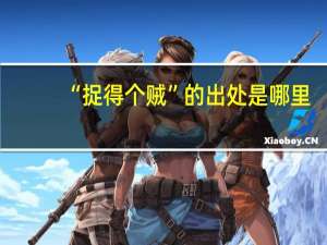 “捉得个贼”的出处是哪里