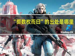“掇数枚而曰”的出处是哪里