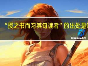 “授之书而习其句读者”的出处是哪里