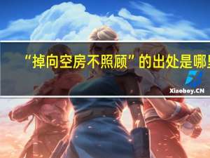 “掉向空房不照顾”的出处是哪里