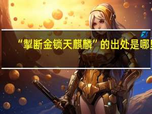 “掣断金锁天麒麟”的出处是哪里