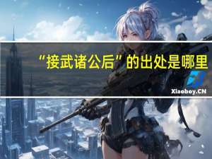 “接武诸公后”的出处是哪里