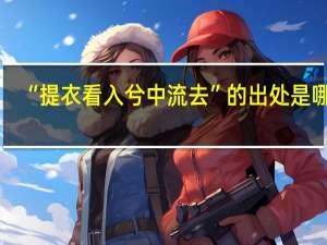 “提衣看入兮中流去”的出处是哪里