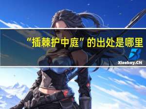 “插棘护中庭”的出处是哪里