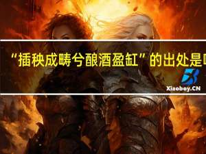 “插秧成畴兮酿酒盈缸”的出处是哪里