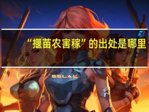 “揠苗农害稼”的出处是哪里
