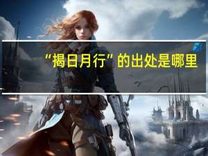 “揭日月行”的出处是哪里