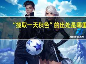 “揽取一天秋色”的出处是哪里