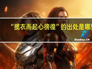 “揽衣而起心徬徨”的出处是哪里