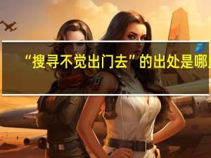 “搜寻不觉出门去”的出处是哪里