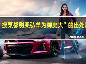 “搜粟都尉桑弘羊为御史大”的出处是哪里