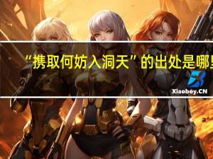 “携取何妨入洞天”的出处是哪里
