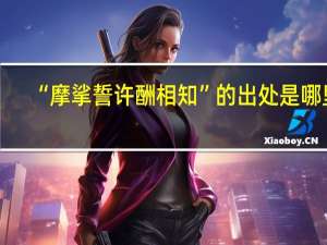“摩挲誓许酬相知”的出处是哪里