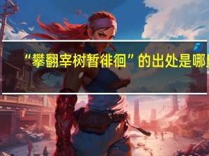 “攀翻宰树暂徘徊”的出处是哪里