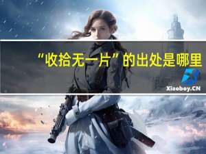 “收拾无一片”的出处是哪里
