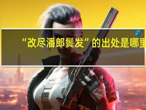 “改尽潘郎鬓发”的出处是哪里