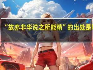 “故亦非华说之所能精”的出处是哪里