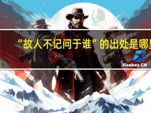 “故人不记问于谁”的出处是哪里