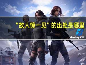 “故人惊一见”的出处是哪里