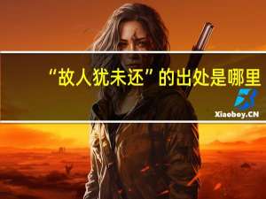 “故人犹未还”的出处是哪里