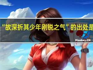 “故深折其少年刚锐之气”的出处是哪里