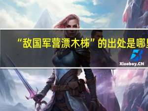 “敌国军营漂木柹”的出处是哪里