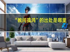 “教问孤鸿”的出处是哪里