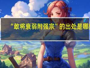 “敢将衰弱附强宗”的出处是哪里