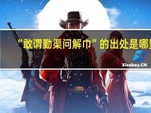 “敢谓勤渠问解巾”的出处是哪里
