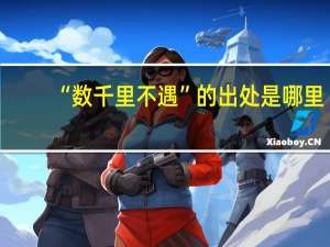 “数千里不遇”的出处是哪里