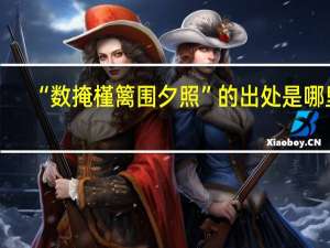 “数掩槿篱围夕照”的出处是哪里