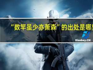 “数竿虽少亦萧森”的出处是哪里