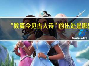 “数篇今见古人诗”的出处是哪里