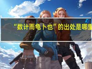 “数计而龟卜也”的出处是哪里