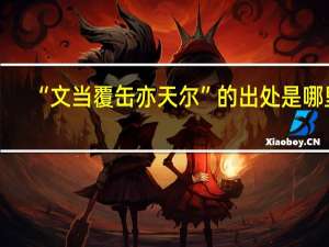 “文当覆缶亦天尔”的出处是哪里