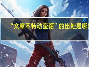“文章不特动蛮貊”的出处是哪里