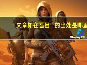 “文章如在吾目”的出处是哪里