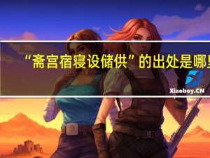 “斋宫宿寝设储供”的出处是哪里