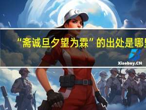 “斋诚旦夕望为霖”的出处是哪里