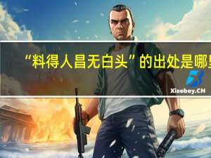 “料得人昌无白头”的出处是哪里