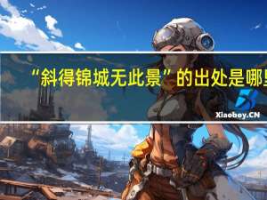 “斜得锦城无此景”的出处是哪里