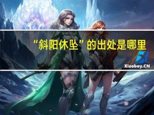 “斜阳休坠”的出处是哪里