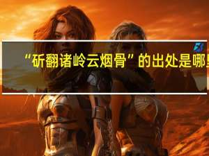 “斫翻諸嶺云煙骨”的出處是哪里