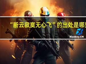 “断云寂寞无心飞”的出处是哪里