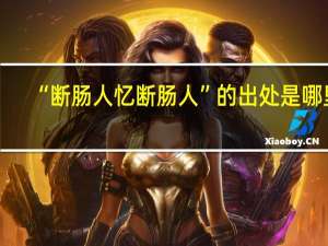 “断肠人忆断肠人”的出处是哪里