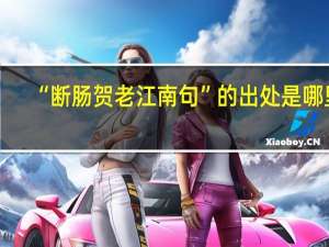 “断肠贺老江南句”的出处是哪里