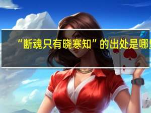 “断魂只有晓寒知”的出处是哪里